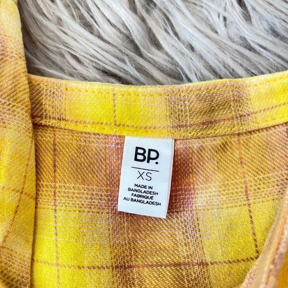 BP yellow plaid dress XS - Picture 2 of 4